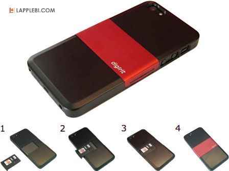Защита для iPhone5 от царапин и ударов – новый чехол SIM+ с двумя SIM-картами