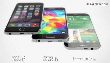 Концепт от дизайнеров, iPhone 6 против Samsung Galaxy S6