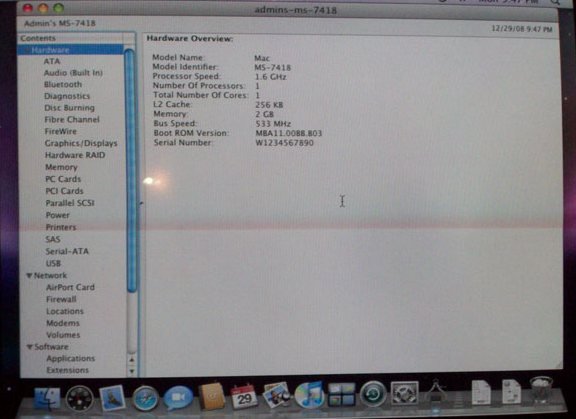 Mac OS X Leopard  MSI Wind PC