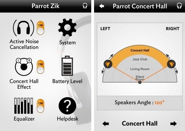 Наушники Parrot Zik – Приложение Audio Suite