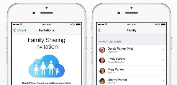 Функция «Family Sharing» на iPad, iPhone или Mac