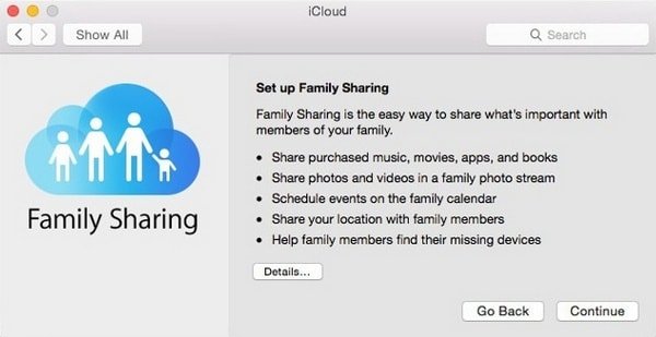   Family Sharing  Mac OS X
