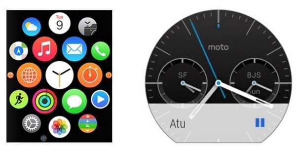Apple Watch и Android Wear - Дизайн и пользовательский интерфейс