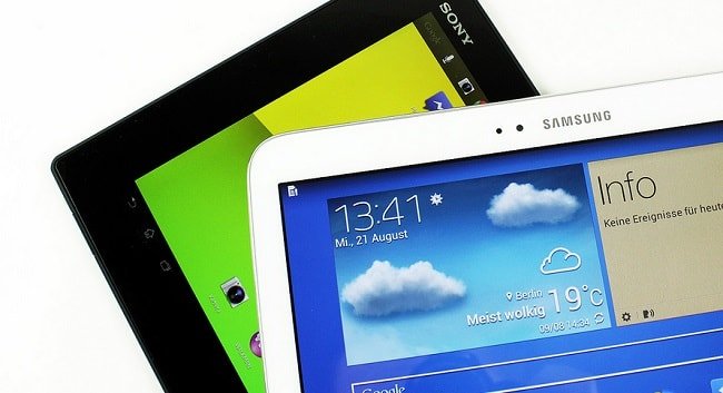 C Galaxy Tab 3 10.1  Xperia Z Tablet:    
