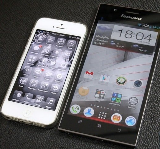 Lenovo IdeaPhone K900 против iPhone 5