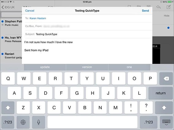 Новые функции iOS 8 – Как использовать систему печати QuickType