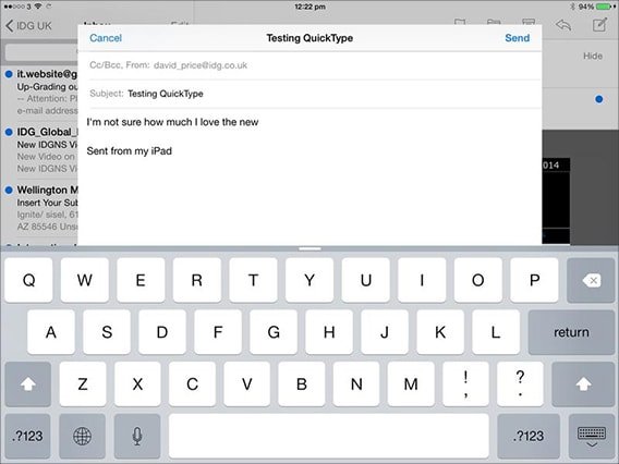   iOS 8     QuickType