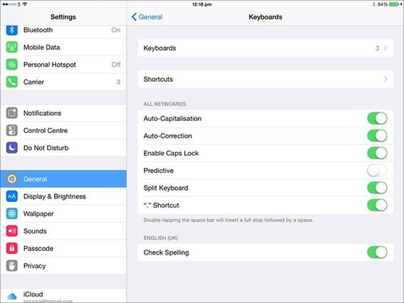 Новые функции iOS 8 – Как полностью деактивировать функцию QuickType