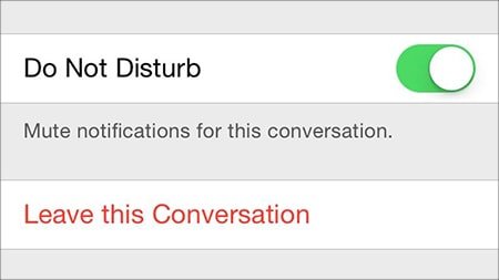 Новые функции iOS 8 – Как покинуть групповой разговор
