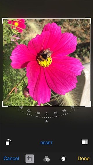 Новые функции iOS 8 – Как обрезать изображение