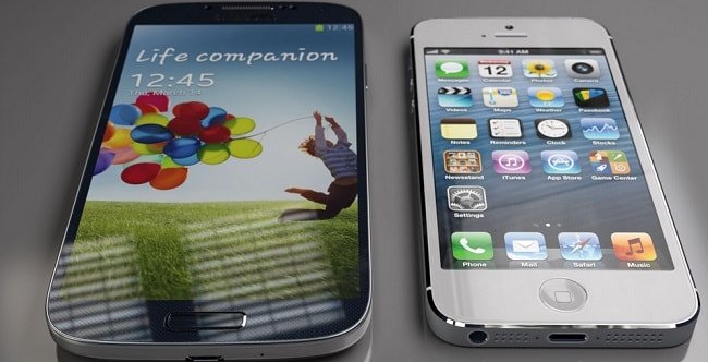 Samsung Galaxy S4 vs. iPhone 5    