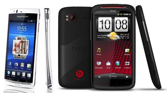 HTC Sensation XE против Sony Ericsson Xperia Arc S