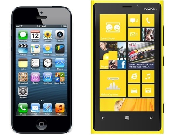 Nokia Lumia 920 против iPhone 5. Сравнение