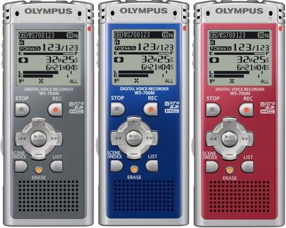 Диктофоны Olympus WS-600S, WS-700M, WS-710M