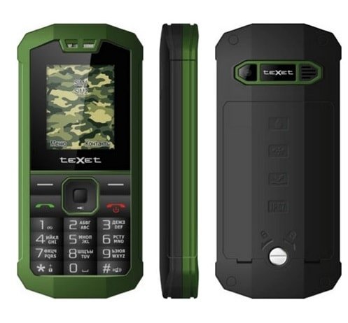 teXet TM-509R: защищенный телефон стоимостью менее 3 тысяч рублей
