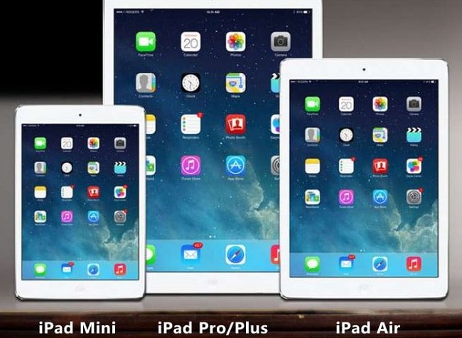 - iPad Pro, iPad Air  iPad mini Retina