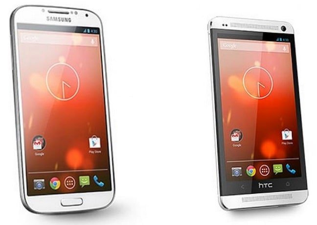 Galaxy S4 и HTC One Google Play Edition