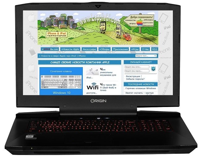 Origin PC EON17-SLX: производительный игровой ноутбук по доступной цене