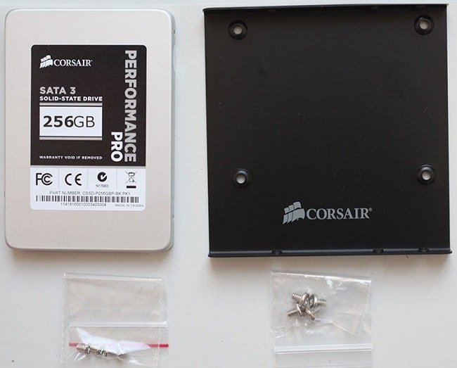 Комплектация SSD Corsair Performance Pro 256 Гбайт