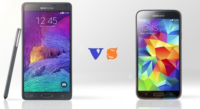 Сравнение Galaxy Note 4 и Galaxy S5