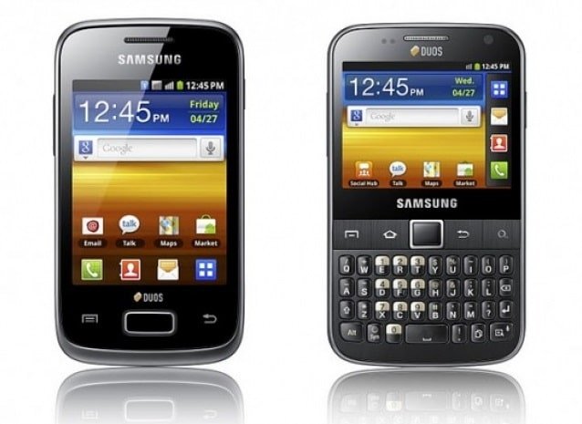 Android-смартфоны: Galaxy Y Pro Duos и Galaxy Y Duos