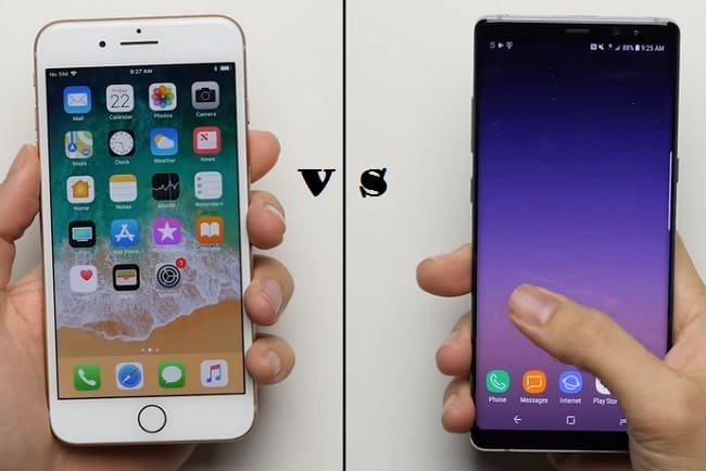 Сравнение смартфонов IPhone 8 Plus и Samsung Galaxy Note 8