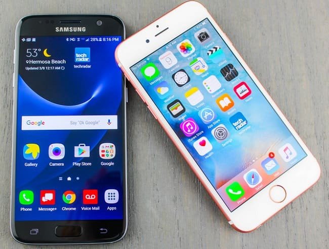 Что выбрать iPhone 6s или Samsung Galaxy S7?