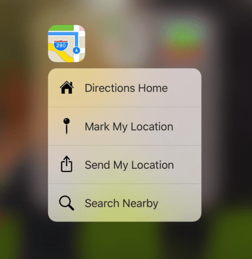 Направление “Домой” в Apple Maps