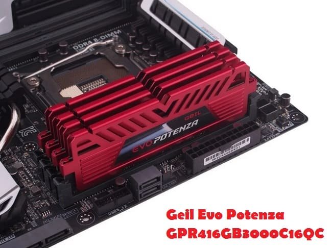 Четырехканальная память Geil Evo Potenza GPR416GB3000C16QC стандарта DDR4