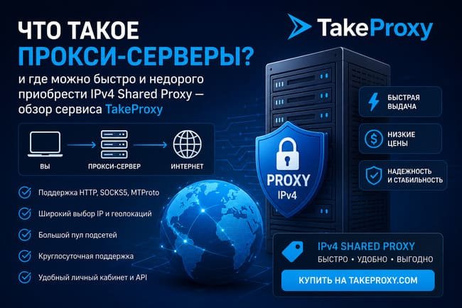 IPv4 Shared Proxy: сервис TakeProxy IPv4 Shared Proxy: что это такое и почему стоит выбрать сервис TakeProxy
