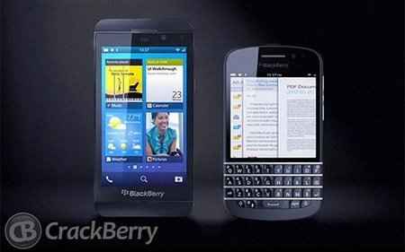 Информация о сенсорных смартфонах BlackBerry попала в Интернет