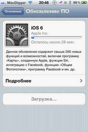 IOS 6 для iPhone 4S, 4, 3GS, iPad 3, 2 и iPod touch 4G доступна в iTunes