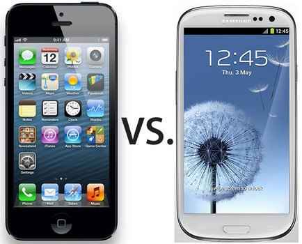 iPhone 5 против Samsung Galaxy S3