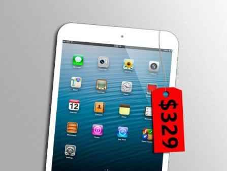 Стоимость iPad mini в США будет начинаться с 329 долларов