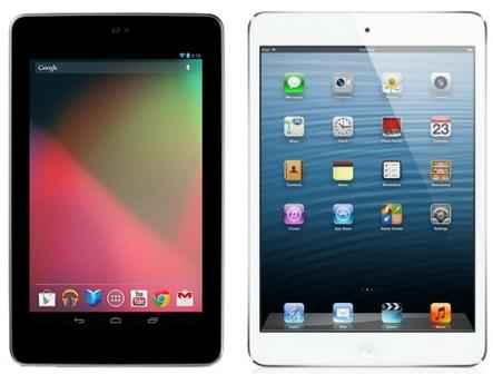 iPad mini против Nexus 7: дисплей, характеристики, цены