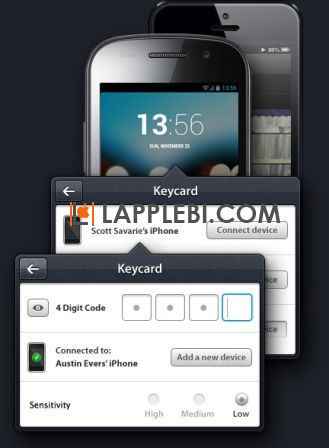 iPod touch, iPhone, iPad как средство блокировки Мас с помощью Keycard