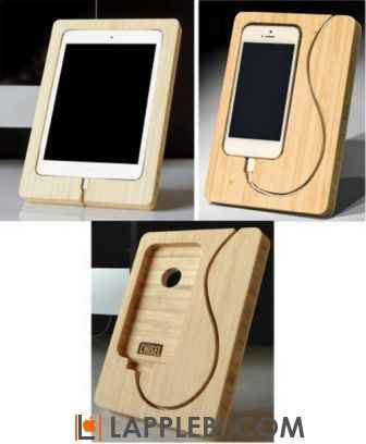 Экслюзивная бамбуковая подставка для iPhone 5 от iSkelter