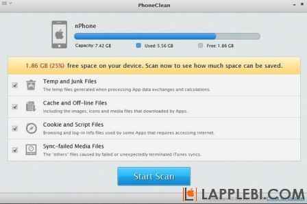 PhoneClean для Mac и PC очистит ваш iPad и iPhone от лишних файлов