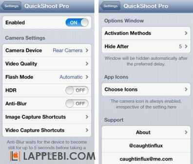 Качественная и быстрая съемка фото с помощью QuickShoot на Айфон без запуска камеры