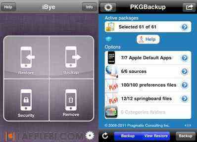 Запасное сохранение информации на iPhone и iPad с помощью iBye инструмента