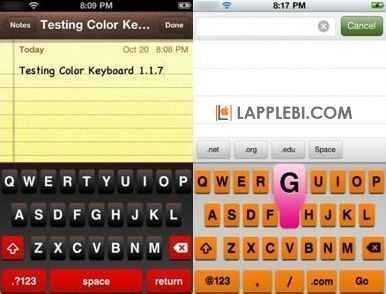 50 новых клавиатур на замену стандартной в iOS с помощью Color Keyboard