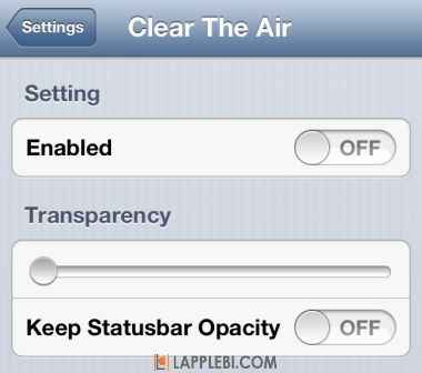 Clear The Air – настроить прозрачность страницы поиска стало просто